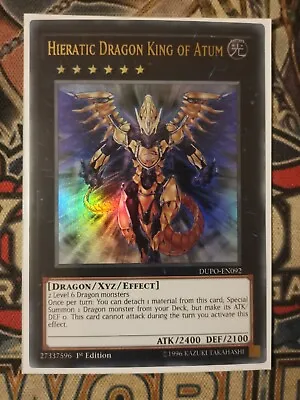Hieratic Dragon King Of Atum Ultra Rare Mixed Sets 1st Ed NM Yugioh • £1.45