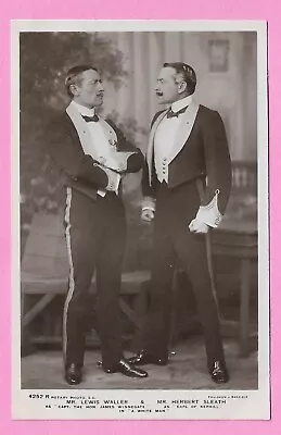 [4565] Theatre  A White Man  R/P Postcard Mr. Lewis Waller & Mr. Herbert Sleath • £2.95