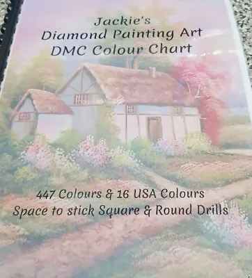 Personalised Diamond Painting Art DMC Colour Chart Guide Book • £6.99