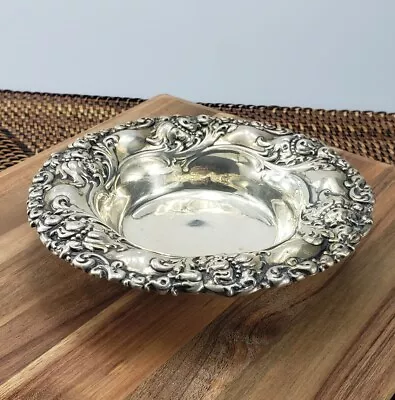 5.5 Inch Alvin Sterling Silver Bowl Dish Nuts Candy Trinket Jewelry Antique Nut • $95