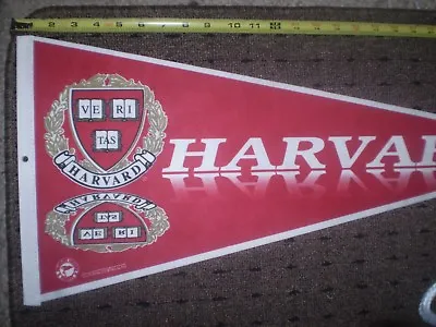 Vintage Harvard University Pennant Cambridge Ma 1997 Massachusetts Ve Ri Tas • $10.69