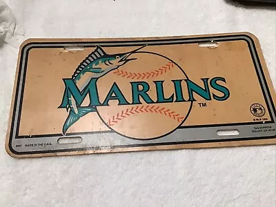VintageFlorida MARLINS License Plate Plastic MLB Baseball Souvenir • $10