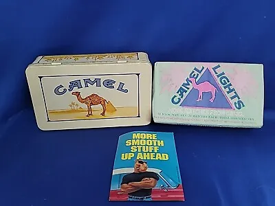 🐪 UNOPENED 🐪 Vintage 1992 Camel Lights Book Matches With Tin Container 🐪 • $14.95