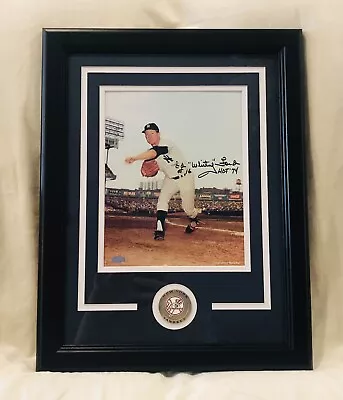 Ed Whitey Ford HOF New York Yankees Signed Framed 8x10 Photo Mounted Memories • $163.79