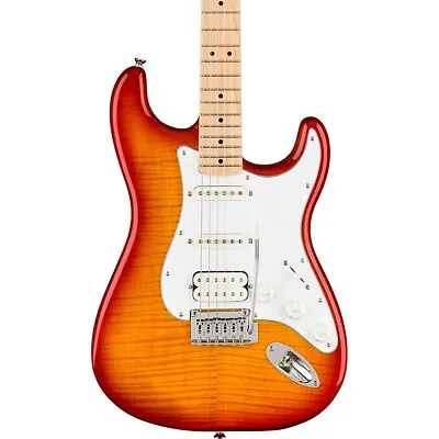 Squier Affinity Series Stratocaster FMT HSS Maple FB Guitar Sienna Sunburst • $299.99