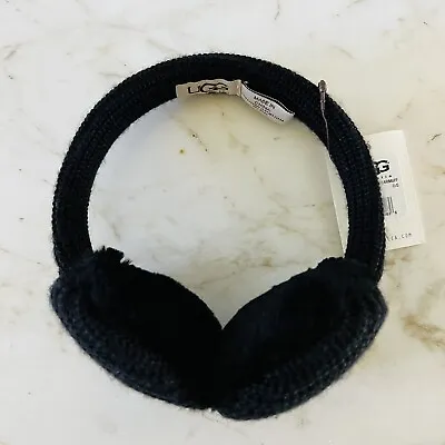 UGG AUSTRALIA Solid Black Cardy Earmuffs • $67.50