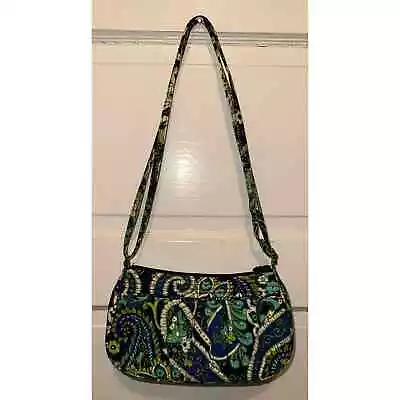 Vera Bradley Purse Frannie Crossbody In Retired Rhythm And Blues Pattern • $13.98