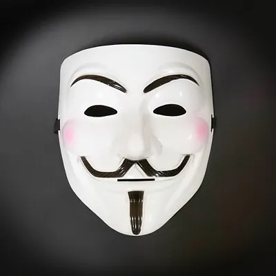 Anonymous Hacker V For Vendetta Masquerade Mask Protest Halloween Cosplay Custom • $9.95