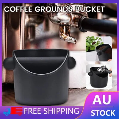 $12.35 • Buy New Coffee Knock Box Durable Container Espresso Grind Dump Waste Tamper Tube Bin