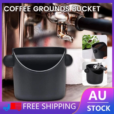 $12.35 • Buy New Coffee Knock Box Durable Container Espresso Grind Dump Waste Tamper Tube Bin