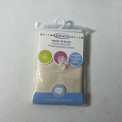 GRACO Pack N Play Twins Bassinet Fitted Placard Sheet  • $9.99