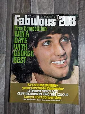 Fabulous 208 Magazine 3rd Oct 1970- Steve McQueen/George Best/Leonard Nimoy • £7