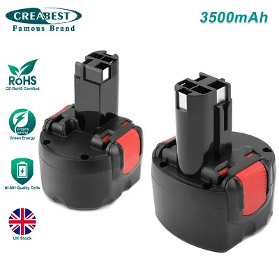 2x 9.6V 3500mAh Ni-MH Battery For Bosch BAT048 BAT100 GSR9.6 PSR 960 2607335272 • £21.90