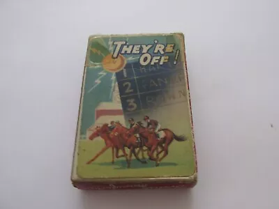 Vintage  They're Off  Pepys Horse Racing Card Game 1940s - Complete Boxed - WW2 • £7.99