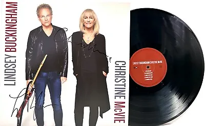 LINDSEY BUCKINGHAM CHRISTINE MCVIE Signed Autograph Vinyl Cover JSA LOA • $499.99