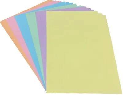 A4 Assorted Pastel Easter Coloured Card 60 Sheets 160gsm 6 Shades Printer Copier • £5.49
