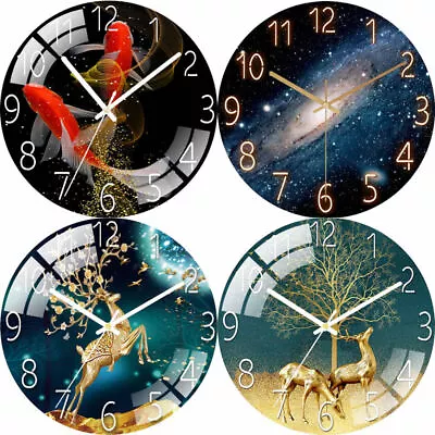 $29.90 • Buy 12 Inch Round Wall Clock Silent For Living Room Office Home Luxury Modern Design