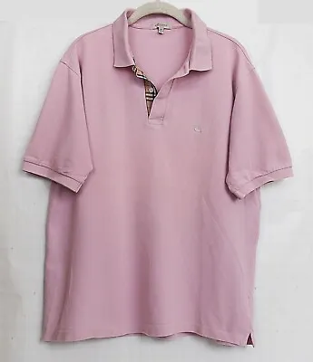 Burberry London Men's Polo Nova Check Trim Shirt Size S • $55