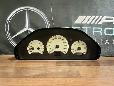 Mercedes W202 2.2 CDI Speedometer Cluster White Gauges 220 Km/h A2024401111 OEM • $250