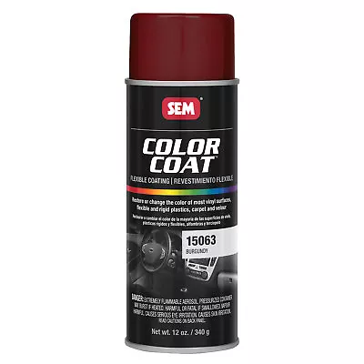 SEM Paint Carpet Plastic Vinyl Flat Burgandy Aerosol 12 Oz. Ea 15063 • $14.99