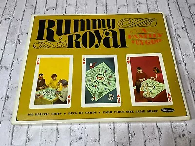 Whitman Rummy Royal Poker Board Game W/cards & Chips Complete Vintage 1965 • $24.99