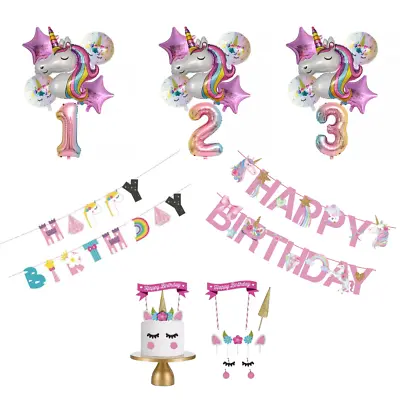 Unicorn Birthday Decorations Unicorn Party Decorations Unicorn Balloons • £2.99