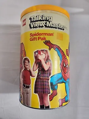 Vintage GAF TALKING VIEW-MASTER SPIDERMAN GIFT PAK Excellent Condition (JP4026) • $57