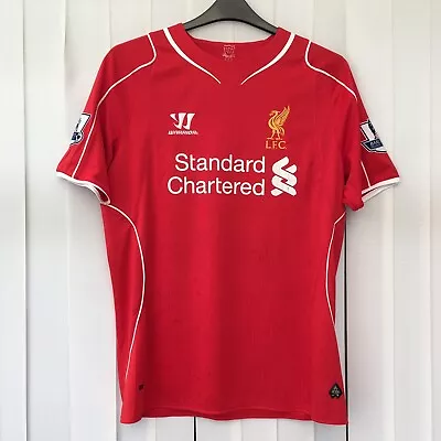 Liverpool FC Warrior #31 STERLING 2014-2015 Mens Football Home Shirt Medium Red • £17