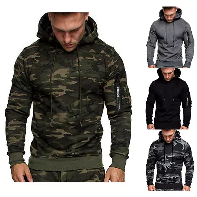 Men's Hoodie Slim Fit Hooded Sweatshirt Outwear Sweater Jacket Warm Winter Coat • $24.98