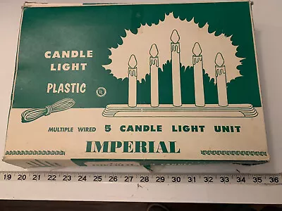 Vintage IMPERIAL 5 Candle Light Unit With Box / Candelabra Base ~ Christmas • $29.99