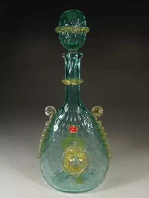 Murano Glass Decanter By Archimede Seguso Italian Elegance 14.96in Excellent • $356.25