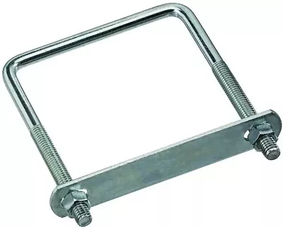 NEW SQUARE U BOLT 3/8  X 4  X 5   ZINC PLATED  -EXTERIOR WEATHERGUARD COATING- • $9.96