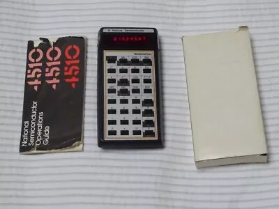 $11.99 • Buy Vintage National Semiconductor Mathematician Calculator 4510, LED Display, Works