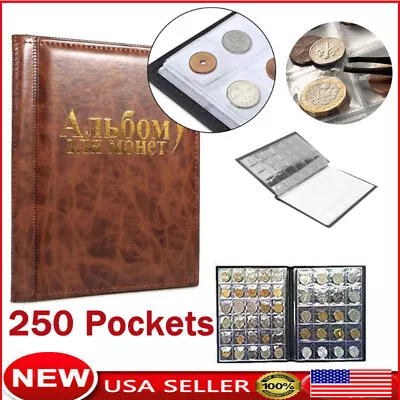 240 Pockets Coin Holder Collection 240 Coin Storage Album Book For Collectors US • $12.99