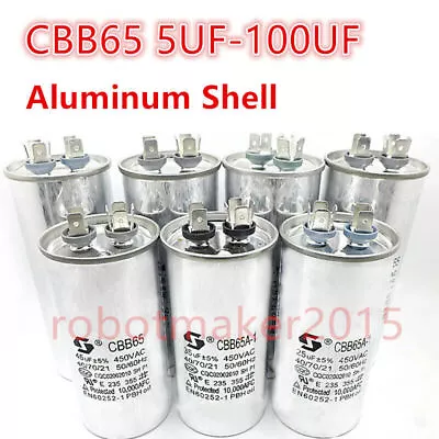 CBB65 450V 20/25/30/35/40/45/50/60/70/80 UF Air Conditioner Compressor Capacitor • $19.78