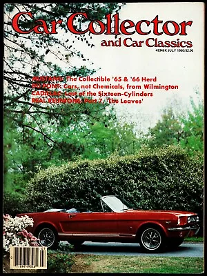 July 1980 Car Collector & Car Classics Magazine '65 Mustang Gt Convertible • $9.60