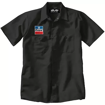 MOPAR Embroidered PATCH + Mechanic WORK SHIRT Muscle Auto • $29.99