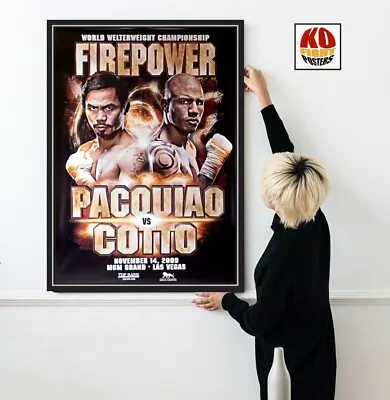 MANNY PACQUIAO Vs. MIGUEL COTTO : Original MGM Onsite Boxing Fight Poster 10D • $75.76