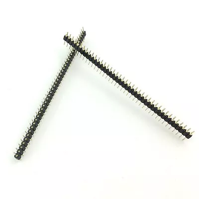 10PCS Single Row 40Pin 2.54mm Round Male Pin Header Gold Plated Machined CA • $4.62