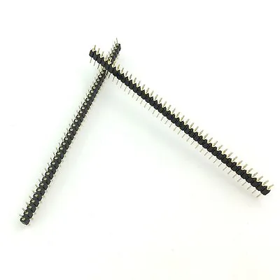 2PCS Single Row 40Pin 2.54mm Round Male Pin Header Gold Plated Machined  • $1.99