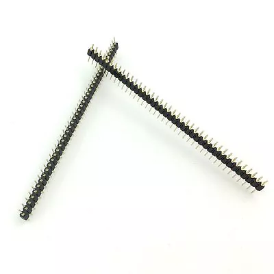 5PCS Single Row 40Pin 2.54mm Round Male Pin Header Gold Plated Machined CA • $2.32