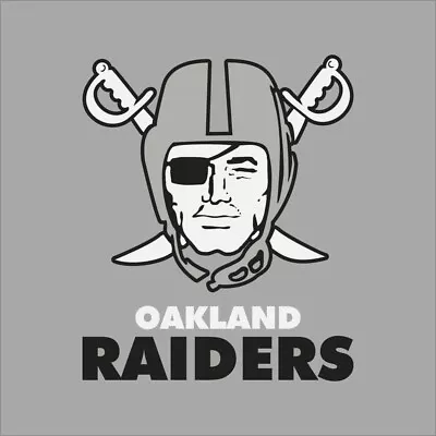 Oakland Raiders #5 NFL Team Logo Vinyl Decal Sticker Car Window Wall Cornhole • $17.75