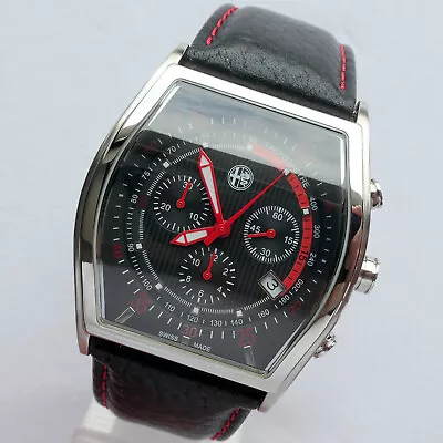 $633.88 • Buy Alfa Romeo Quadrifoglio Sport Racing Coupe Car Accessory Swiss Chronograph Watch