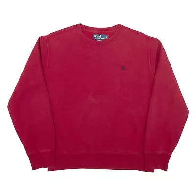 POLO RALPH LAUREN Mens Sweatshirt Maroon L • £19.99