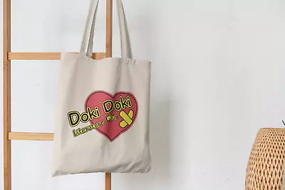 Doki Doki Heart Tote Bag Japanese Tote Bag Anime Manga Literature Club Shoul • £11.99