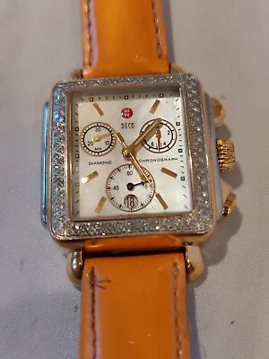 Michele Deco MW06A01C5025 Two Tone Diamond Chronograph Swiss Watch 0.60 CT TW 6  • $700