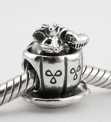 Pandora 925 Charm | Be Mine Mouse In Cup | Genuine • £18.99