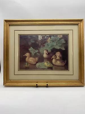 Ducklings By A Wooded Pond By E.h. Stannard/signed Painting-vanguard Studios • $75