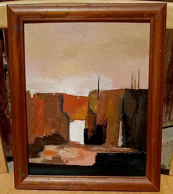 Abstract Expressionist Mid Century Modern Style Painting Modernist • $90