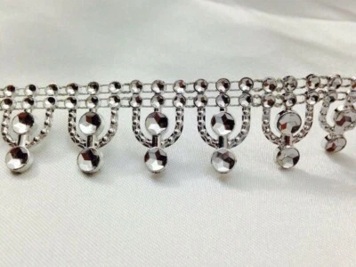 £1.90 • Buy 20mm/1YRD Diamante Bling Sparkling Diamond Effect Wedding Cake Craft Trim Ribbon
